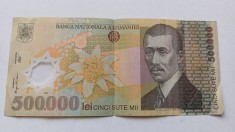 Romania -500000 lei 2000- semnatura Isarescu