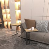 Satztisch Jakobstad im 3er Set Schwarz/Holzoptik [en.casa]