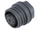 Conector Circular Soclu Mamă 10 PIN Alamă