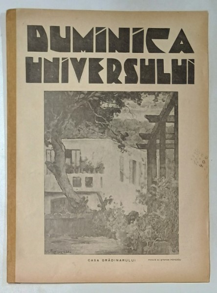 REVISTA &#039;DUMINICA UNIVERSULUI&#039;, ANUL I (XXVII) - No. 1, 1931