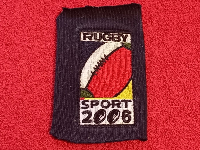 Ecuson brodat Rugby 2006