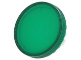 Lentilă transparentă verde pentru buton 22mm, plastic 84