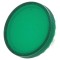 Lentila transparenta verde pentru buton 22mm, plastic 84