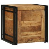 Cutie de depozitare Maro 50 x 50 x 50 cm Lemn masiv de acacia