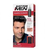 Just For Men Shampoo-In Color H-55 Real Black Vopsea Permanentă Păr Bărbați