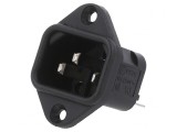 Conector Alimentare AC Soclu Tată 10A 250V IEC 60320