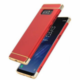 Pachet husa Samsung Galaxy Note 8 Luxury Red Plated folie de protectie gratis, MyStyle