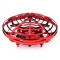 Mini Drona OZN Zenuk - Disc Zburator, 5 Senzori Infrarosu, Inductie, Lumina LED, Interactiv, Rosu