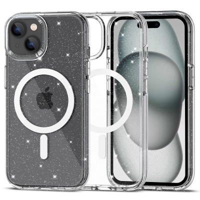 Husa Tech-Protect Flexair Hybrid Iphone 15 Plus glitter magsafe foto