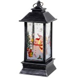 Felinar decorativ LED de Craciun argintiu Ruhhy, lumina calda