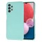 Husa spate Samsung Galaxy A13 4G Silicon Turcoaz cu Microfibra SoftFlex