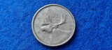 CANADA 25 CENTS 1960, America de Nord, Argint