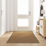 Preș de ușă lavabil crem 120x350 cm, vidaXL
