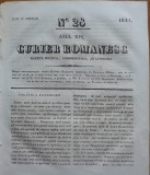 Cumpara ieftin Curier romanesc , gazeta politica , comerciala si literara , nr. 28 din 1844