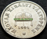 Moneda istorica 10 FILLER - AUSTRO-UNGARIA / UNGARIA, anul 1894 *cod 506 A ERORI