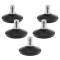 Set 5 Picioare pentru scaun de birou tija 10 mm, Kwmobile, Negru, Otel, 56093.02