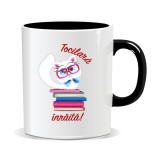 Cana personalizata cu mesaje pentru tocilari, Tocilara inraita