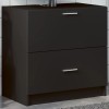 VidaXL Dulap de chiuvetă, negru, 59x37x59 cm, lemn prelucrat 848109