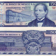 MEXIC 50 pesos 1981 serie HE UNC!!!
