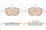 TRW GDB1960 COTEC set placute frana,frana disc