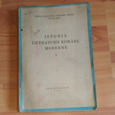 ISTORIA LITERATURII ROMANE MODERNE i-SERBAN CIOCULESCU SI ALTII