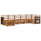 vidaXL Set canapea sectională 6 pcs natural Lemn Solid de Acacia 3384620