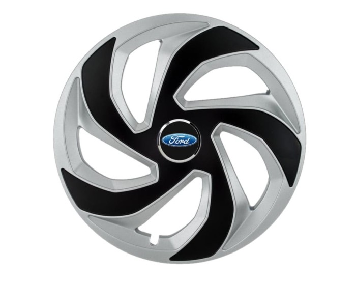 Set 4 capace roti Rex Gri-Negru R16 pentru gama auto Ford