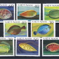 3-VIETNAM-1982-PESTI-Serie completa de 8 timbre nestampilate conform scan