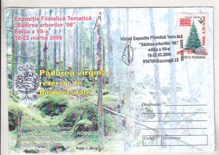 bnk fil Plic ocazional Expofil Sadirea arborilor Bucuresti 2006