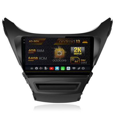 Navigatie Hyundai Elantra (2012-2014), Android 13, V-Octacore 4GB RAM + 64GB ROM, 9Inch - AD-BGV9004+AD-BGRKIT177 foto