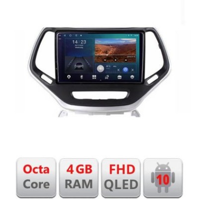 Navigatie Jeep Cherokee 2014-2019 B-248 Android Ecran QLED octa core 4+64 carplay android auto KIT-248+EDT-E310V3 CarStore Technology foto