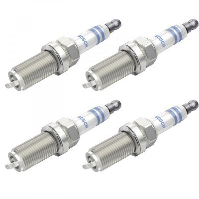 Set 4 bujii scanteie Bosch pentru Hyundai Santa Fe, Infiniti FX, Kia Carnival, Magentis, Nissan 350Z, Maxima, Murano, Pathfinder, Primera, Toyota Aygo foto