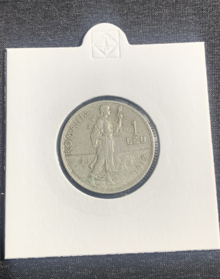 Moneda 1 leu 1912 argint foto