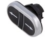Comutator dublu negru plat