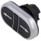 Comutator dublu negru plat