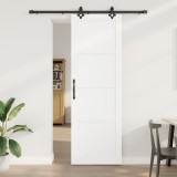 Ușa Glisantă vidaXL cu Set de Accesorii Alb 78x232 cm Lemn Solid de Pin, Ușa Interioară vidaXL &#039;ORKDAL&#039;Alb 78x232x4 cm Lemn Solid de Pin