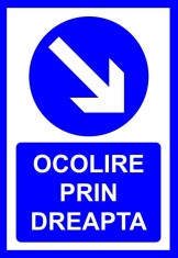 Placuta pentru ocolire prin dreapta foto
