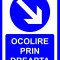 Placuta pentru ocolire prin dreapta