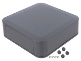 Carcasă ABS Gri &Icirc;ntunecat cu Panou 200x200x60mm