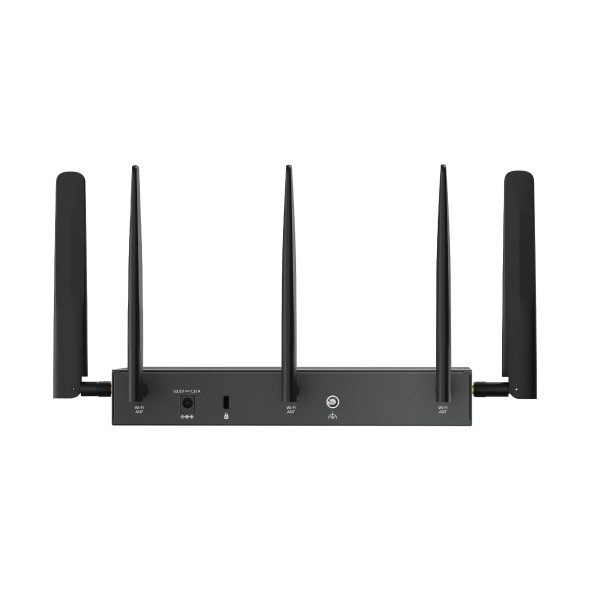 ROUTER TP-LINK VPN Gigabit, Omada 4G+ Cat6 AX3000 Gigabit VPN Gateway cu 4-Port PoE+, AX3000 Dual-Band WiFi 6, 5 antene externe detasabile, &amp;quot;ER70