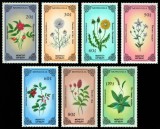 Mongolia 1985 - Seria Completă Plante Medicinale și Flori din Mongolia (Medicinal Plants / Flora) 7 Valori MNH -MNG1