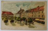VEDERE DIN TIMISOARA , CROMOLITOGRAFIE , CARTE POSTALA , DATATA 1900