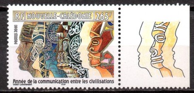 NOUA CALEDONIE 2001, Anul International al Dialogului, Arta, serie neuzată, MNH foto