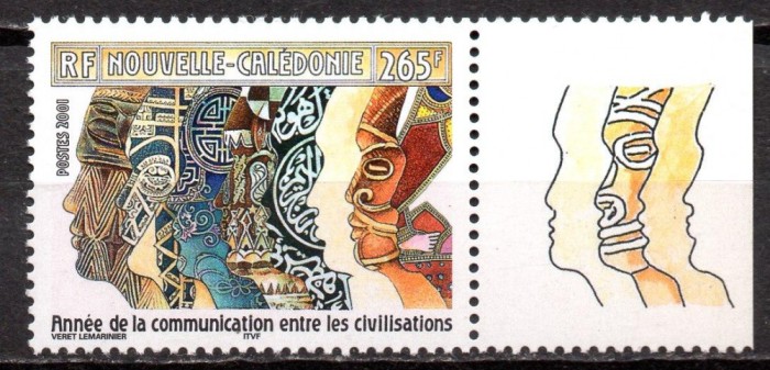 NOUA CALEDONIE 2001, Anul International al Dialogului, Arta, serie neuzată, MNH