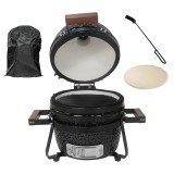 Set gratar Kamado SE Premium Line 13&quot;/32 cm negru lucios Handy KitchenServ, Perfect Home