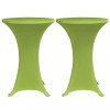 Husa elastica pentru masa, 2 buc., verde, 80 cm