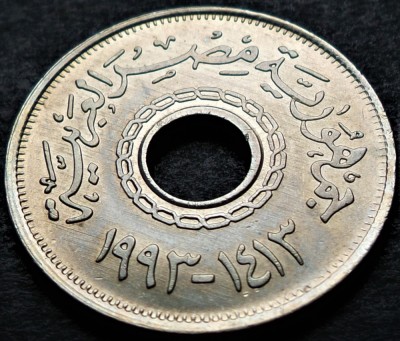 Moneda exotica 25 QIRSH / PIASTRI - EGIPT, anul 1993 *cod 2805 B = UNC foto