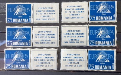 Romania, exil, Emisiunea XXII, Europa 1960, foto