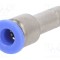 Racord push-in reducţie PNEUMAT - 0,95&divide;15bar, alamă nichelată, PBT 8mm