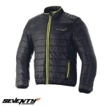 Geaca (jacheta) barbati pentru scuter - motocicleta Urban Seventy model SD-A5 culoare: negru/verde fluor &ndash; tip Softshell &ndash; greutate redusa Negru/galbe